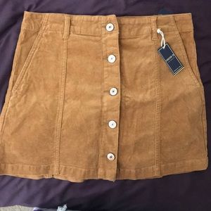 Tan/light brown corduroy skirt